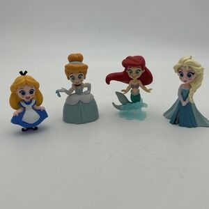 Disney 100 Epic Transformations Princesses PVC Cake Topper Toy‎ Figures Lot Of 4